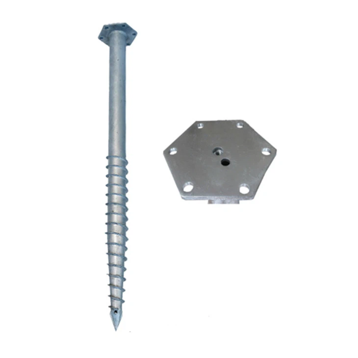 Ground Screw With Hexagon Flange